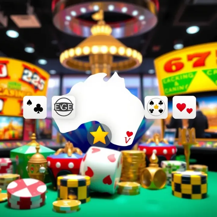 Graphic displaying various casino games icons with payment method symbols