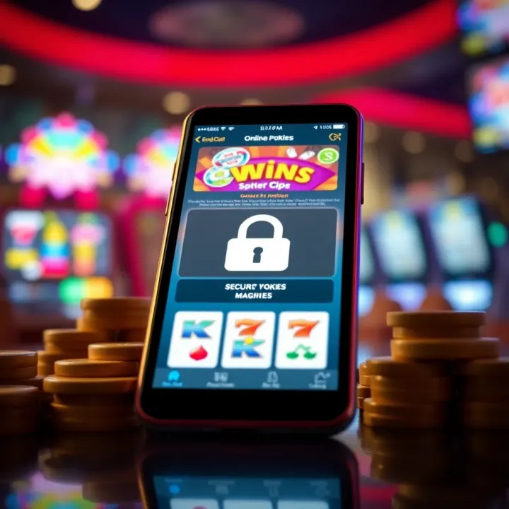 Mobile-Friendly Online Pokies with Secure Payment Options Mobile device showcasing a secure and user-friendly online pokies interface