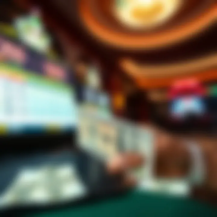 Visual representation of currency exchange and compliance for online casino payments