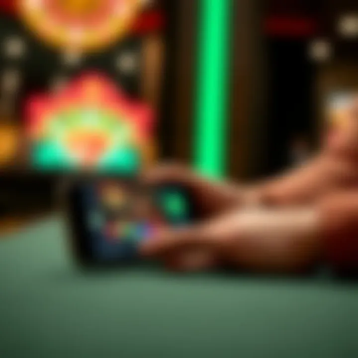 Secure digital payment methods and mobile casino interface on smartphone