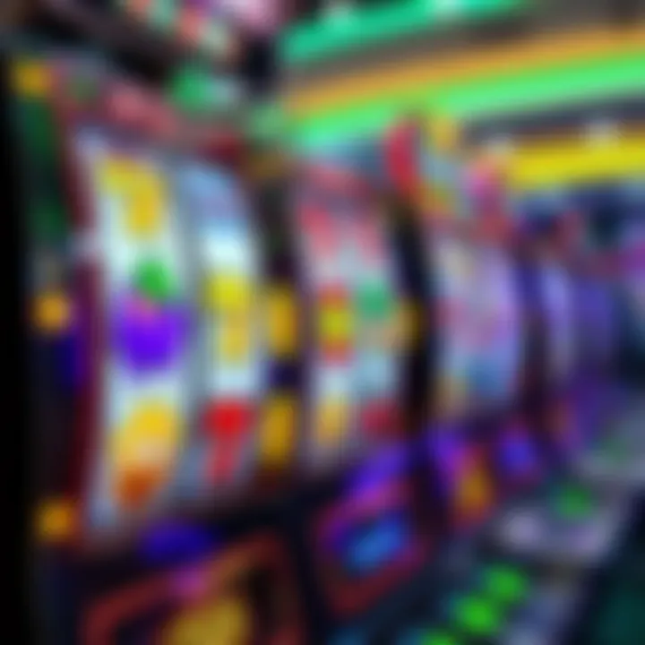 Colorful online pokies reels featuring Australian-themed symbols and vibrant graphics