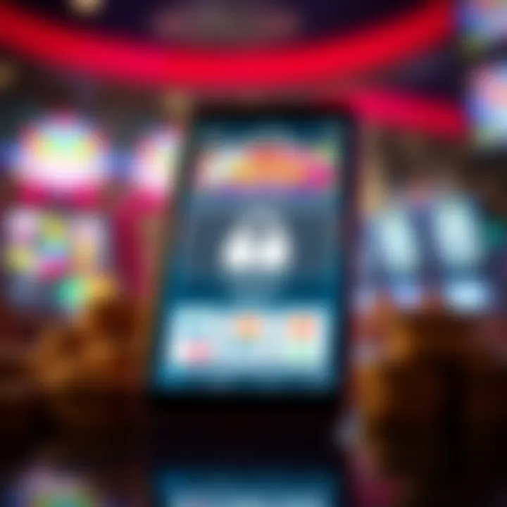 Mobile device showcasing a secure and user-friendly online pokies interface