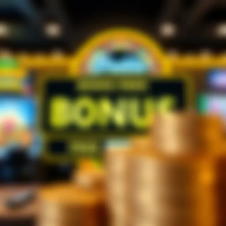 Visual representation of bonus code redemption with free spins and bonus funds icons
