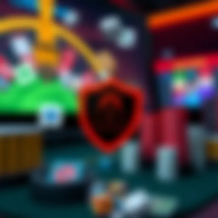 Secure online payment icons representing safe transactions and data protection