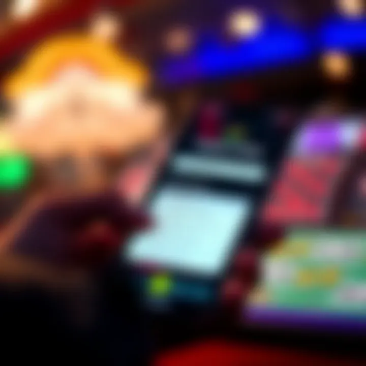 Mobile device displaying Casino Mate app with payment options highlighted for resolving transaction problems