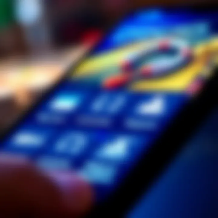 Secure payment options and customer support icons featured on a mobile device screen