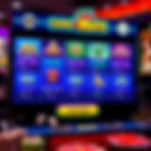 Illustration of various casino bonus types including free spins and deposit matches displayed on a digital interface