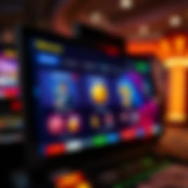 Digital interface displaying secure payment methods and vibrant bonus offers tailored for Australian players