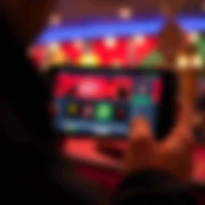 Mobile device with Casino-Mate.com online casino platform highlighting user-friendly features and secure payment options