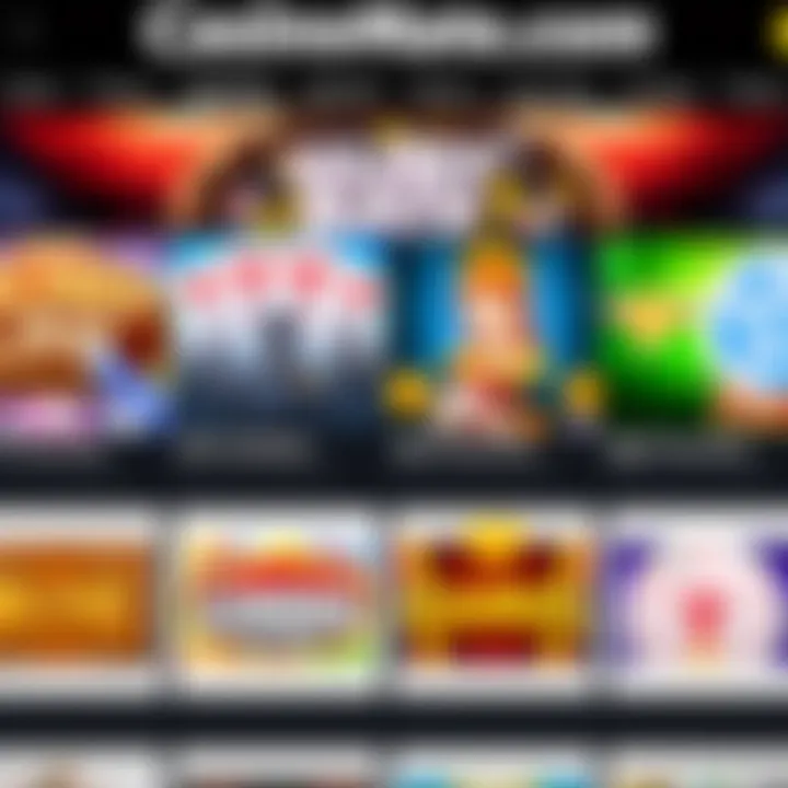 Variety of Slot Games on Casino Mate.com Screenshot showing the diverse selection of slot games available on Casino Mate.com