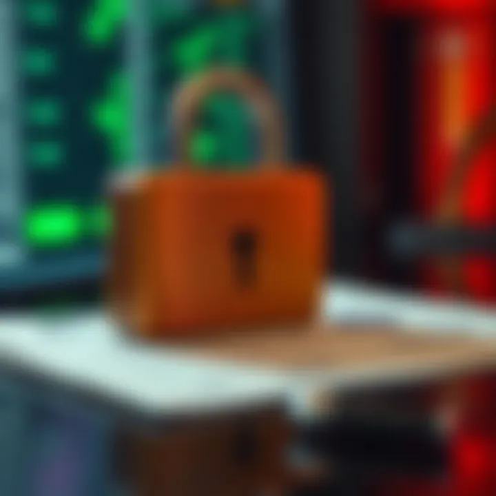 Safeguarding Customer Information at Casino Mate Secure data protection concept with lock and digital documents