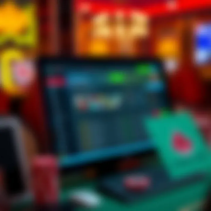 Display of Casino Mate desktop account management and payment options interface