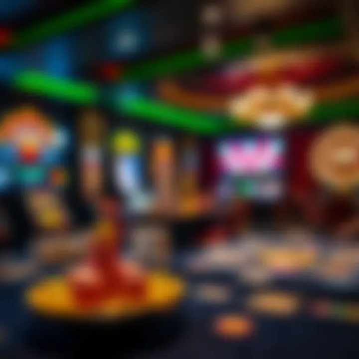 Collection of various casino games on a digital platform