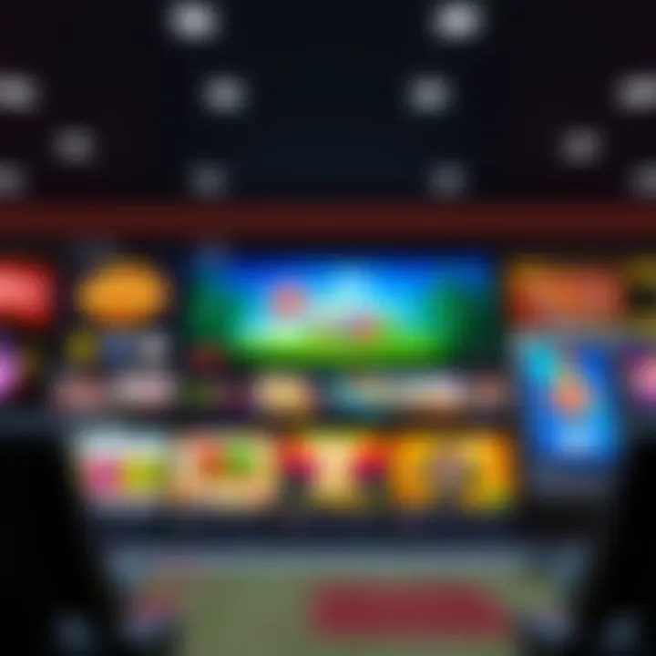 Casino Mate Group's digital platform displaying a variety of casino games and user interface elements