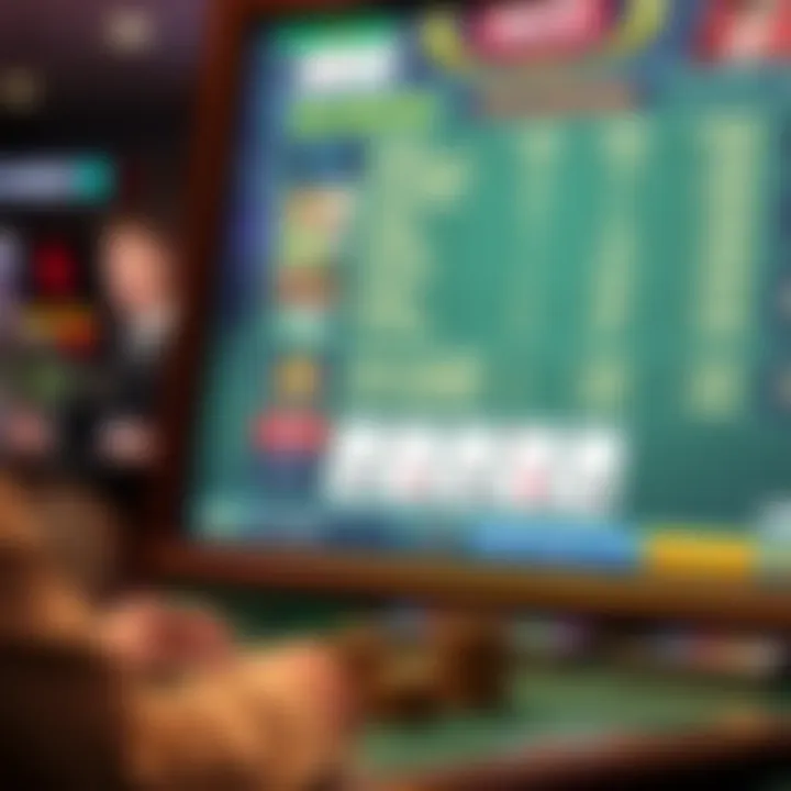 Live dealer casino game interface showing cards and betting options