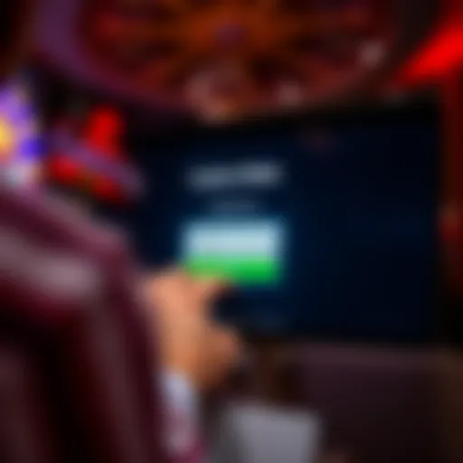 User entering login credentials on Casino Mate platform with secure interface