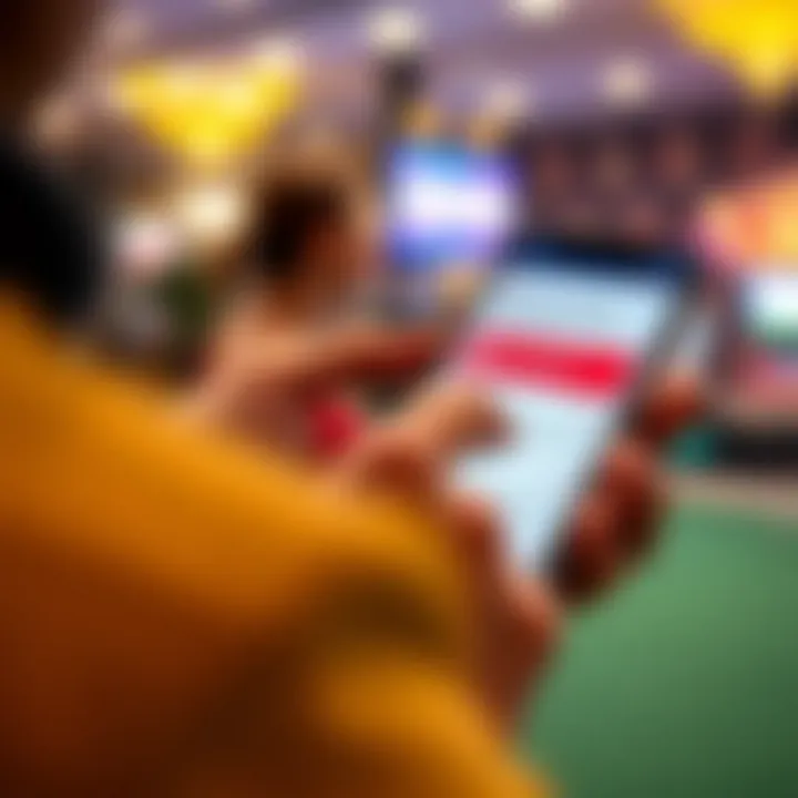 User accessing Casino Mate support page for maintenance updates on a mobile device