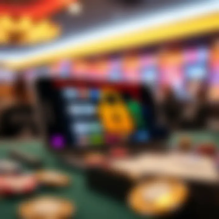 Illustration of secure online payment options available on mobile gaming site