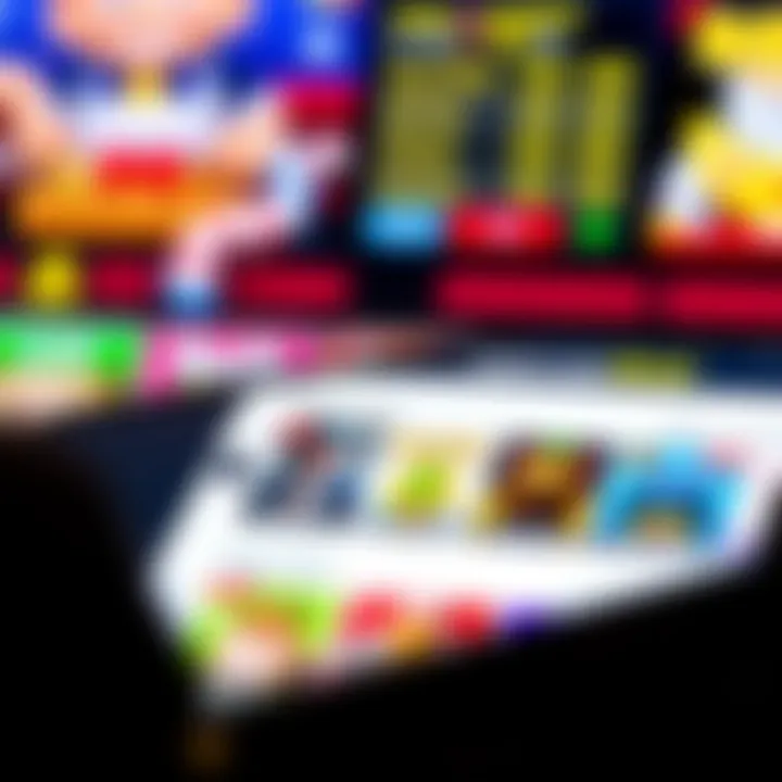 Mobile phone displaying Casino Mate Mobi homepage with colorful game icons