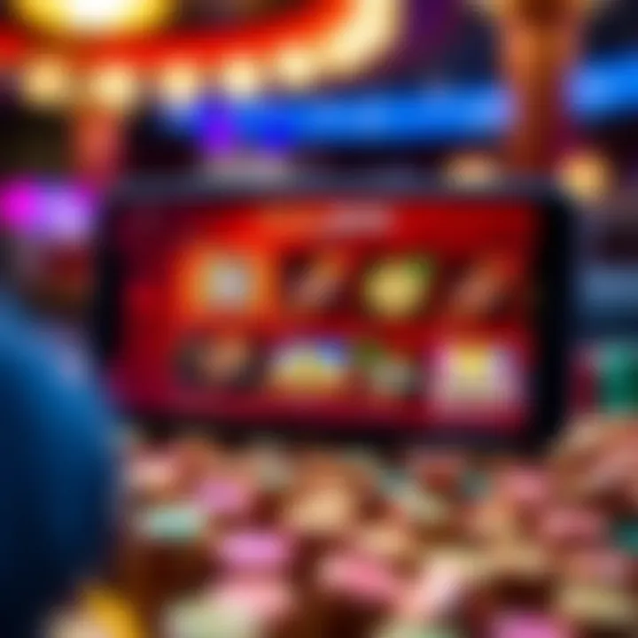 Smartphone displaying Casino Mate app interface with various casino games