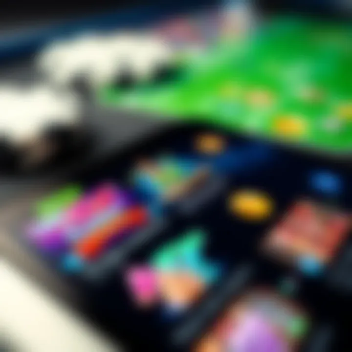 Close-up of a mobile device showing casino game icons alongside bonus terms and benefits