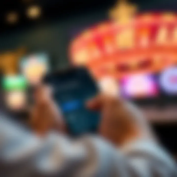 Exploring Bonuses and Payment Methods on Casino Mate Mobile User navigating Casino Mate mobile bonuses and payment options on a touchscreen device