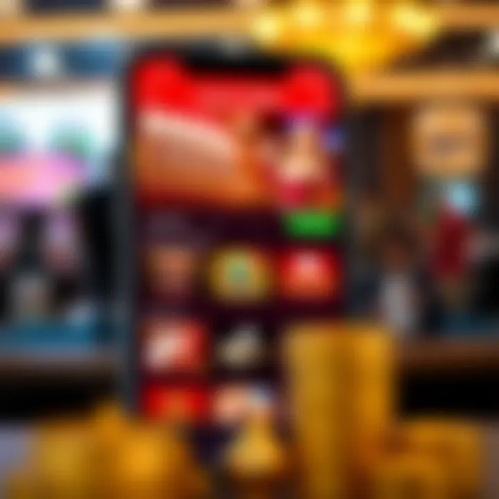 User-friendly casino app showing banking options and customer support features