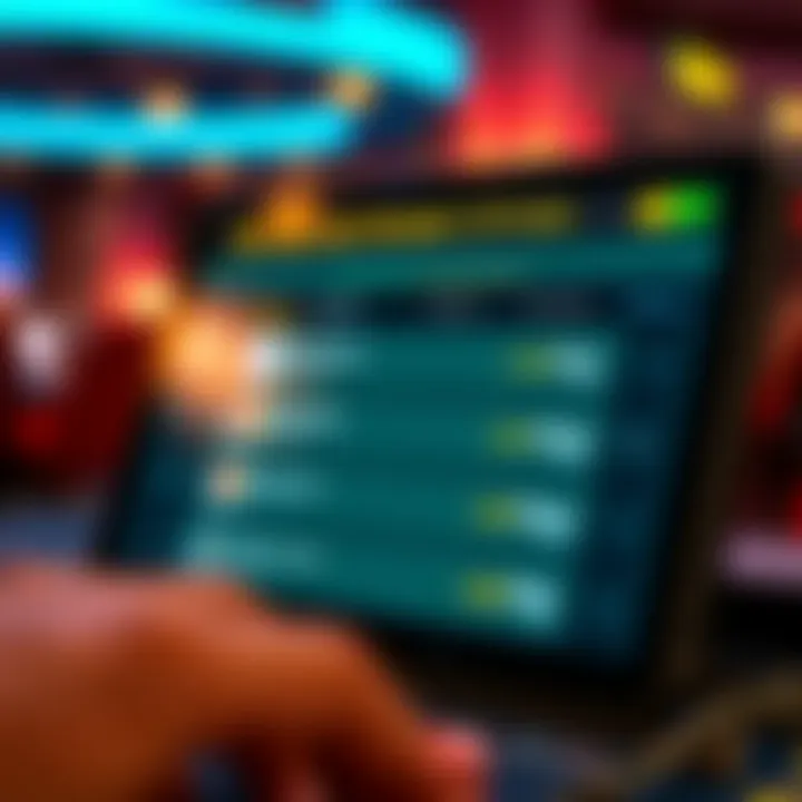 A digital wallet screen showing multiple payment options for secure casino transactions