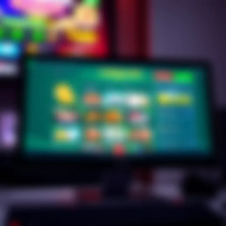 Computer screen displaying Casino Mate app interface with game options