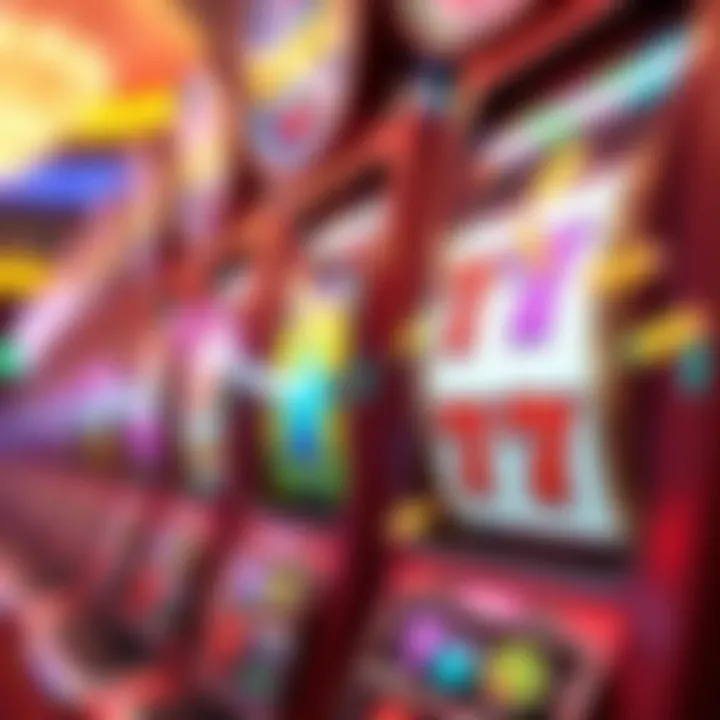 Colorful Casino Mate pokies screen with reels spinning and symbols like fruits and lucky sevens