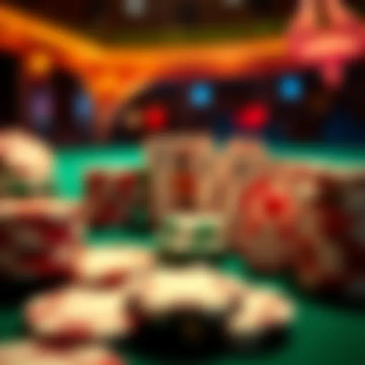 Casino Mate Promotions and Bonuses Overview Bright casino chips and cards representing bonuses and promotions at Casino Mate