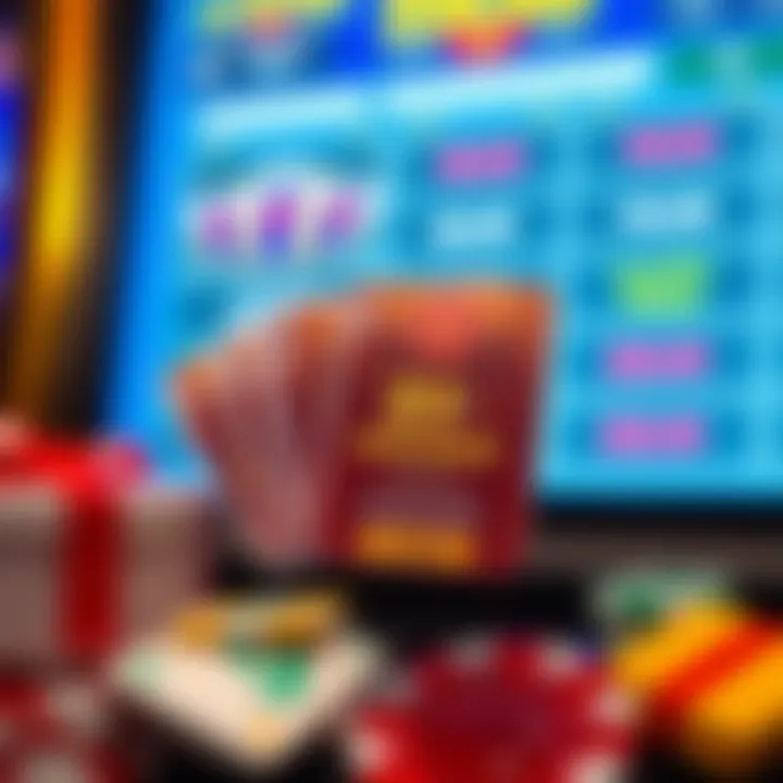 Visual representation of rewards including bonuses and free spins linked to loyalty points