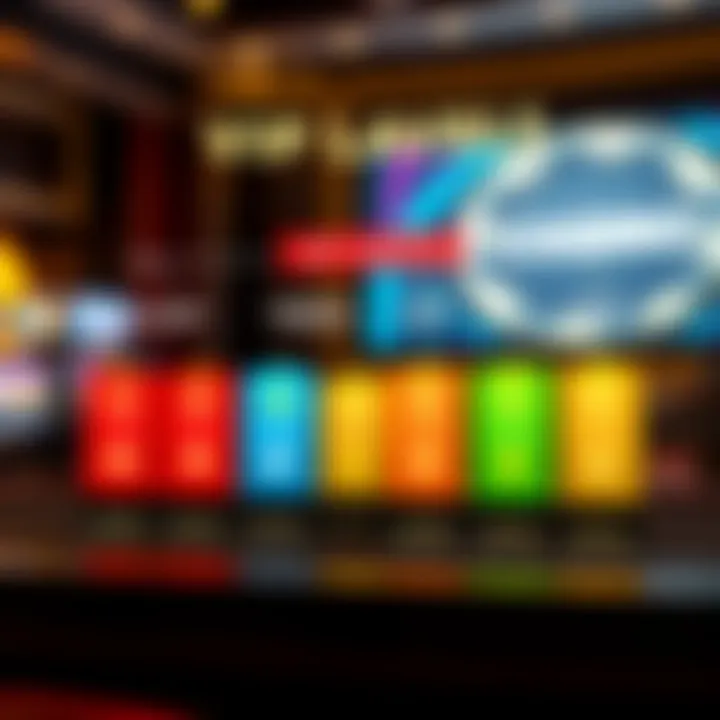 Illustration showing different VIP tier levels in a casino loyalty program