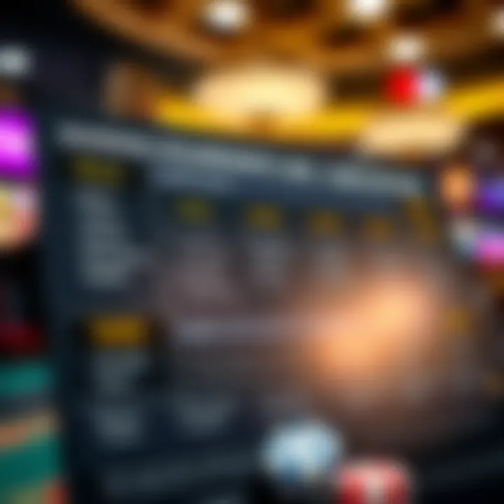 Graphic depicting wagering requirements and eligible casino games for bonus redemption