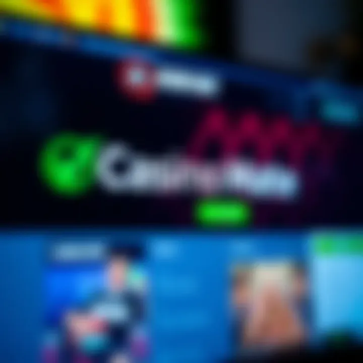 A digital screen displaying a Casino Mate website status with green checkmark indicating online