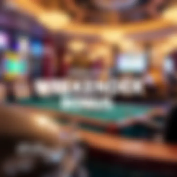 Illustration of a casino bonus offer highlighting the Weekender Bonus benefits for Australian players