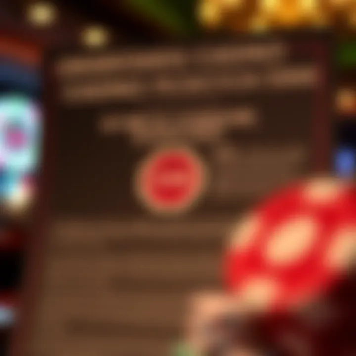 Graphic showing key terms and conditions for casino promotions with a safe gambling symbol