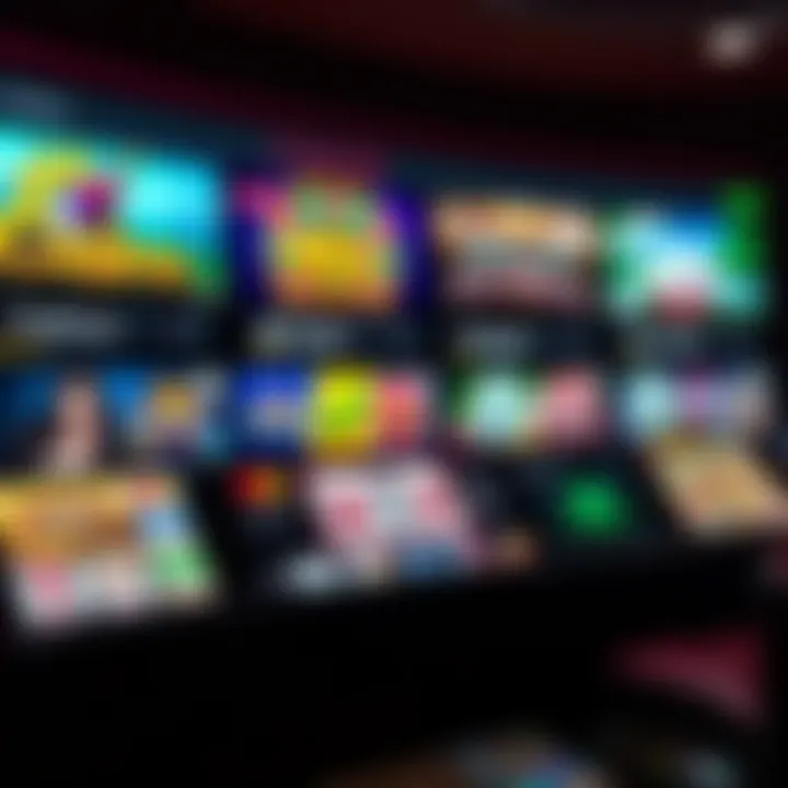 Selection of popular casino games available on casinomate with payment method icons