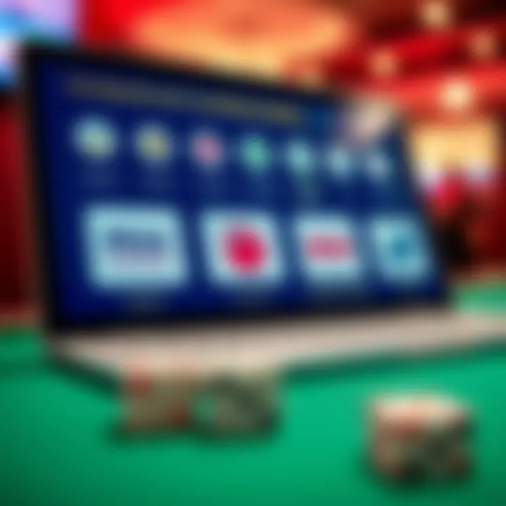 Visual representation of secure online payment methods and responsible gambling icons tailored for Australian users