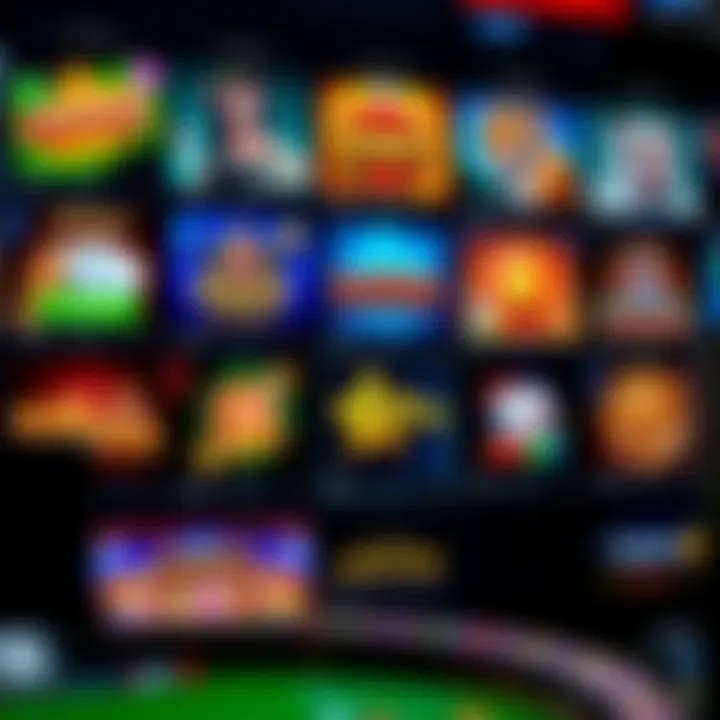 Interface showcasing a diverse selection of casino games available at Joka Room Casino Mate