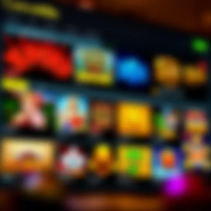 Casino Mate website interface showing a diverse selection of slot games and interactive casino features