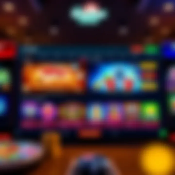 Online casino homepage displaying a variety of colorful slot games and a welcoming interface for Australian players