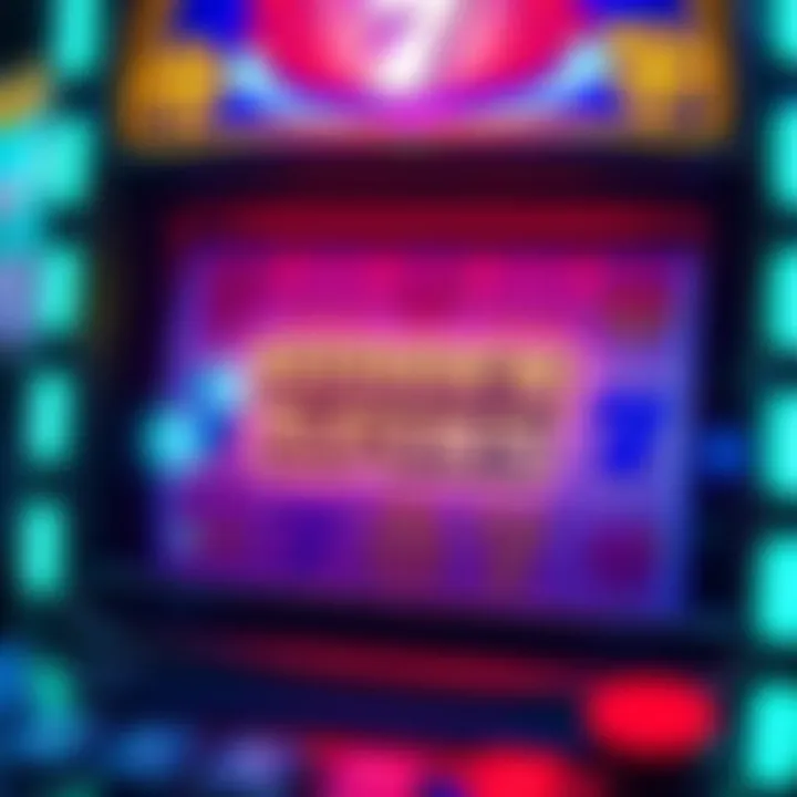 Illustration of a digital slot machine with a glowing bonus feature symbol to represent hidden spins