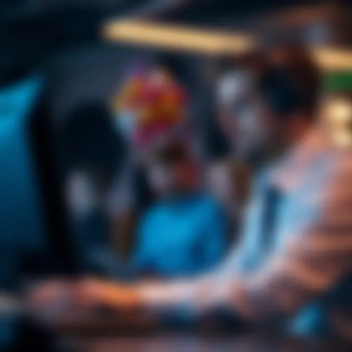 Illustration of a customer support agent assisting a player through online chat