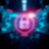 A secure lock icon overlaid on a digital background representing data protection and privacy after account closure