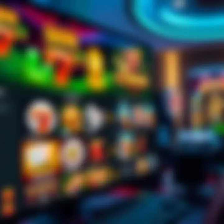 Online casino interface showcasing a variety of slot and table games