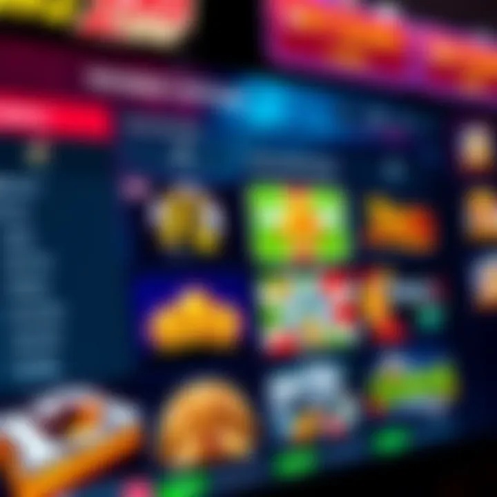Secure online payment methods and promotional offers displayed on a digital casino platform
