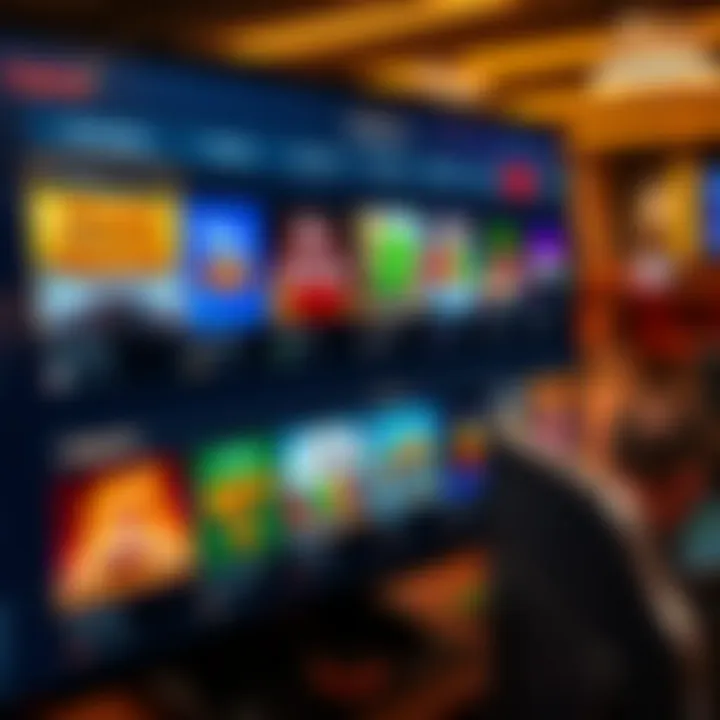 Interface displaying different categories of free casino games on Casino Mate platform