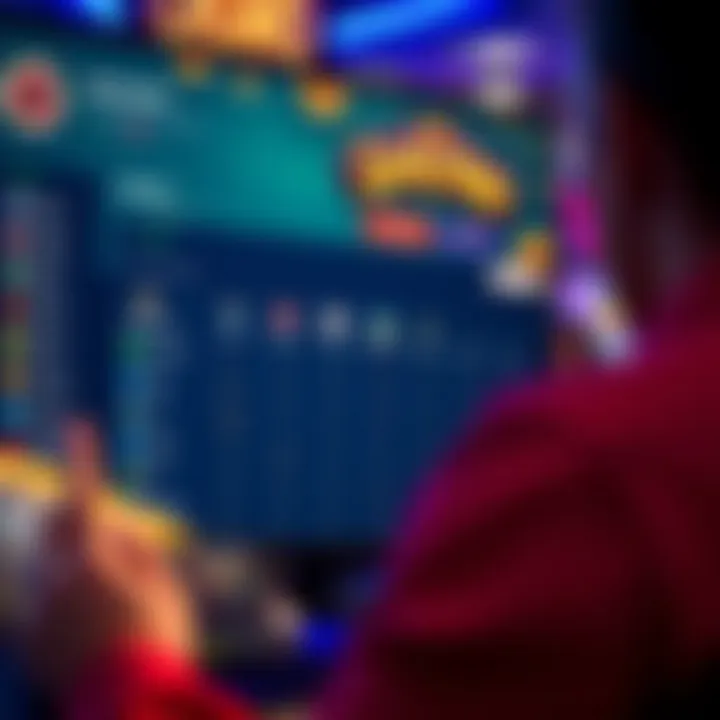 Dashboard of an online casino showing account management options and responsible gaming features