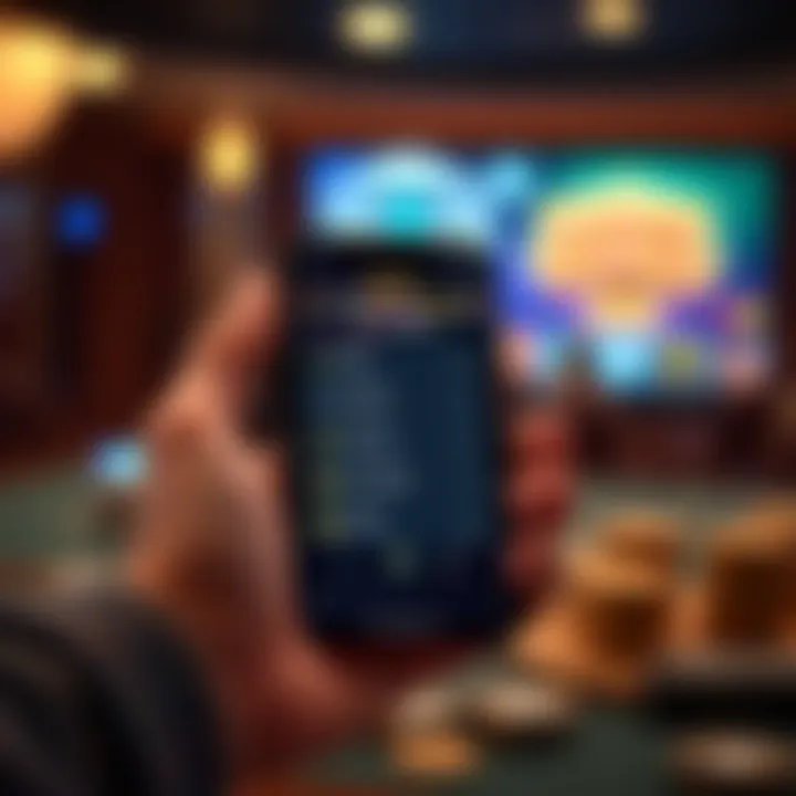 Mobile Usability and Secure Payment Methods at Lucky Mate Casino Mobile phone displaying casino app interface with secure payment options
